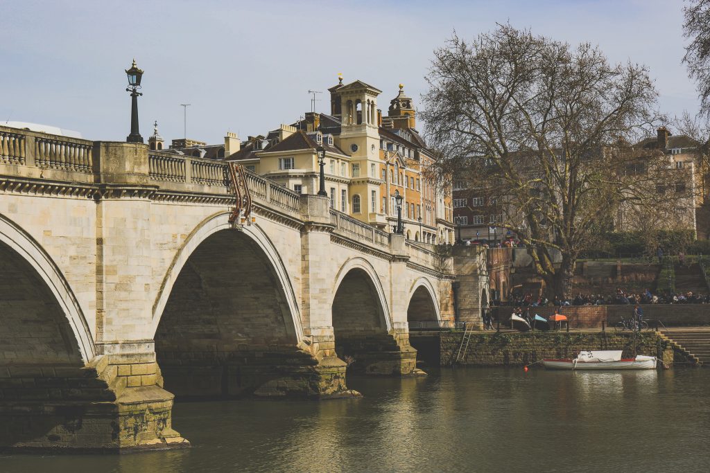 A bridge crossing the River Thames in Richmond.